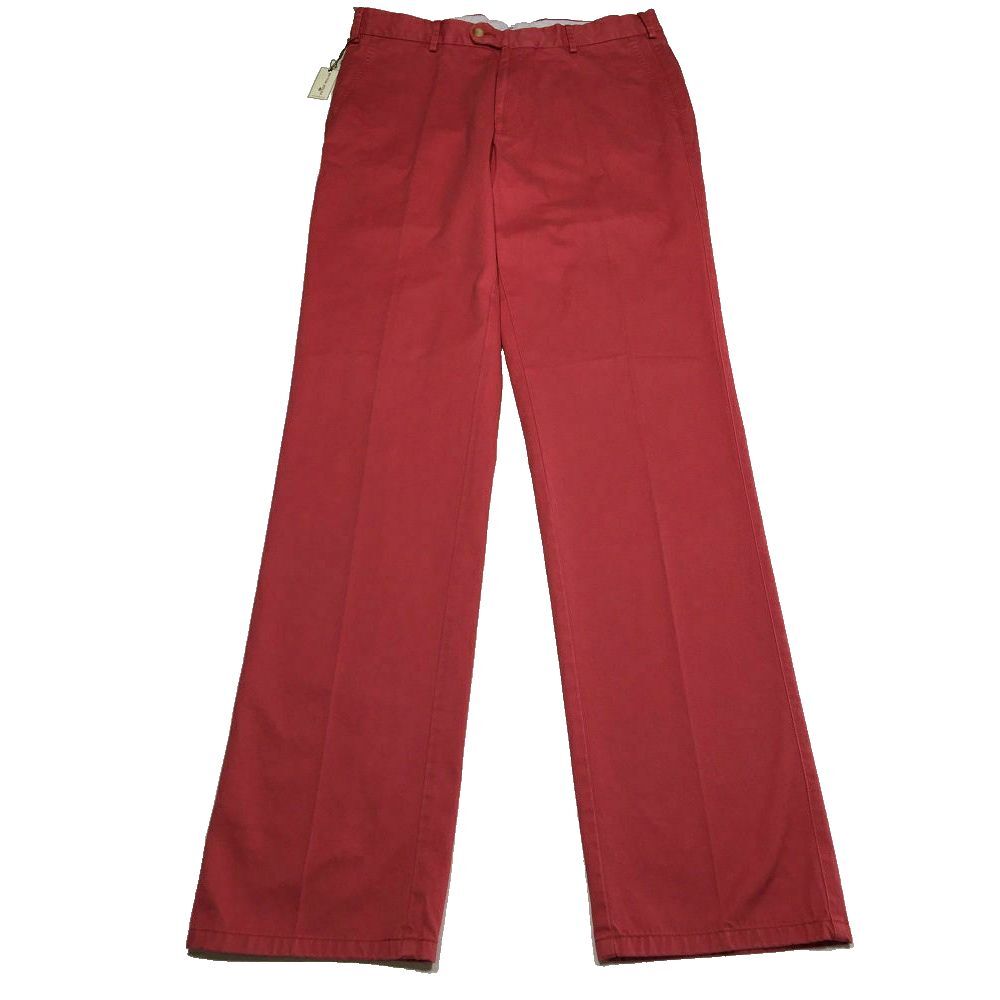NWT Peter Millar Dress Pants 30‎ Sport Red Flat Golf Trousers Mens $125